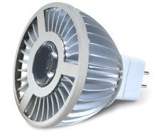 GL-MR16-3CW, Светодиодная лампа 3Вт, холодный белый свет, цоколь GU5.3